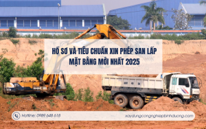 Hồ sơ và tiêu chuẩn xin phép san lấp mặt bằng mới nhất 2025