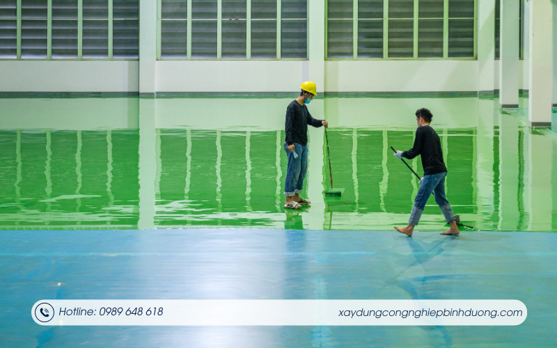 Sơn nền epoxy nhà xưởng là gì