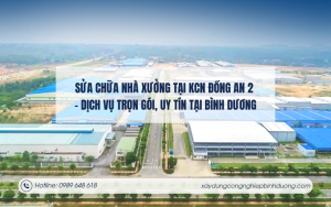 Sửa chữa nhà xưởng tại KCN Đồng An 2 – Dịch vụ trọn gói, uy tín tại Bình Dương