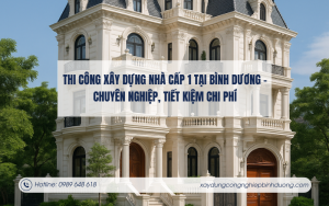 Thi công xây dựng nhà cấp 1 tại Bình Dương – Chuyên nghiệp, tiết kiệm chi phí