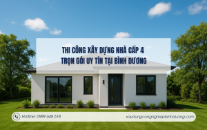Thi công xây dựng nhà cấp 4 trọn gói uy tín tại Bình Dương