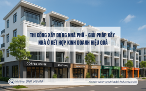 Thi công xây dựng nhà phố – Giải pháp xây nhà ở kết hợp kinh doanh hiệu quả