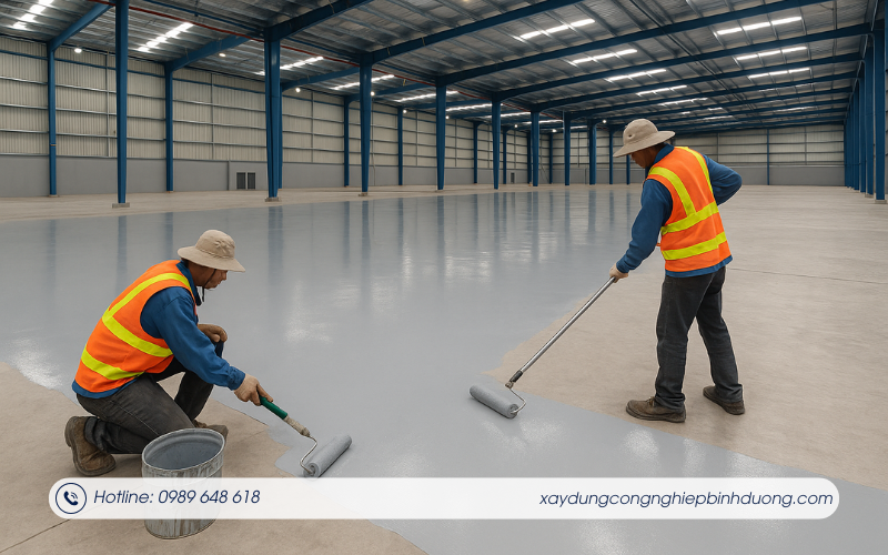 Ưu điểm của sơn chống thấm sàn nhà xưởng