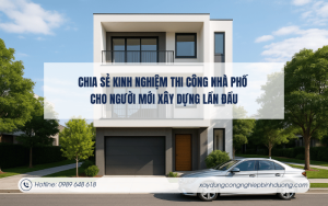 Chia sẻ kinh nghiệm thi công nhà phố cho người mới xây dựng lần đầu