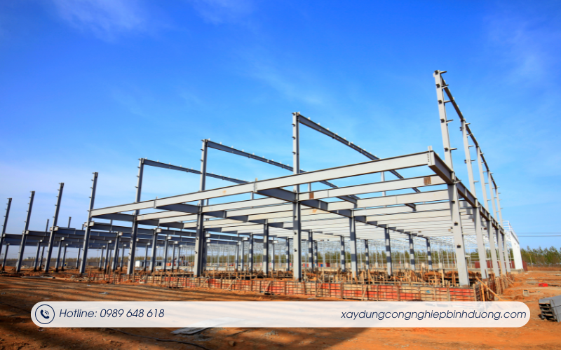 Nhà xưởng khung thép tại Bình Dương