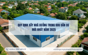 Quy định xây nhà xưởng trong khu dân cư mới nhất năm 2025