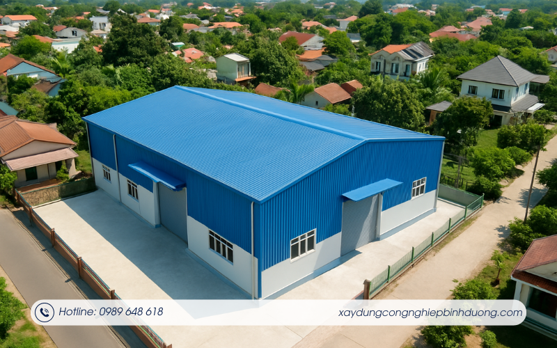 Xây nhà xưởng trong khu dân cư