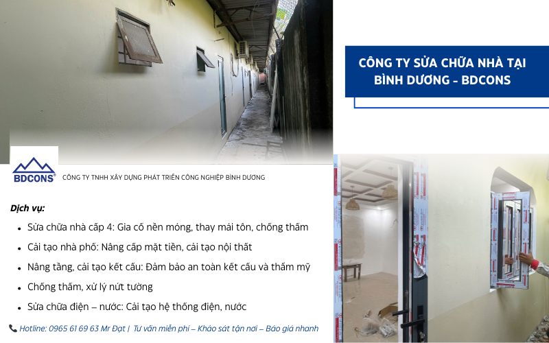 Công ty sửa chữa nhà Bình Dương - BDCONS