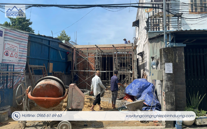 Thi công xây mới nhà ở riêng lẻ tại Tân Đông Hiệp