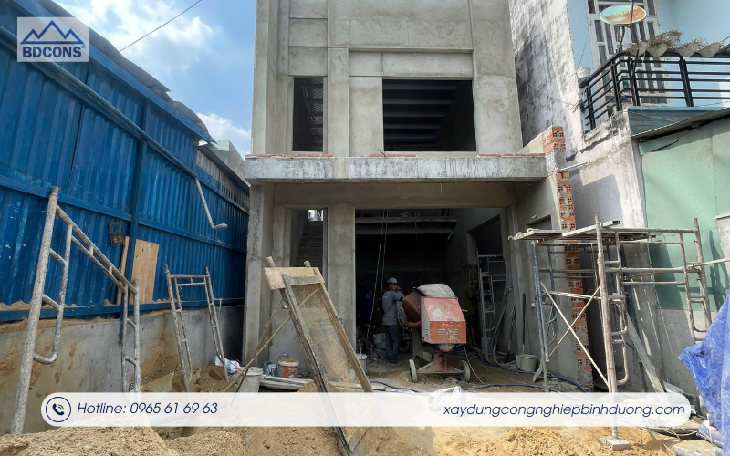 Thi công xây mới nhà ở riêng lẻ tại Tân Đông Hiệp