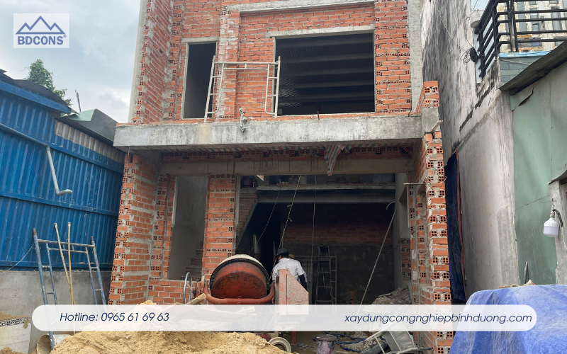 Thi công xây mới nhà ở riêng lẻ tại Tân Đông Hiệp