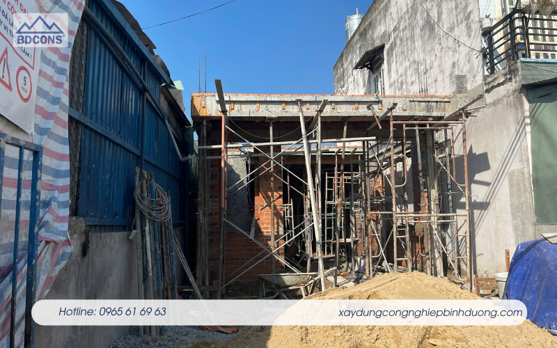 Thi công xây mới nhà ở riêng lẻ tại Tân Đông Hiệp