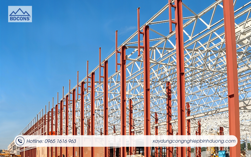 Gia cố kết cấu thép nhà xưởng công nghiệp