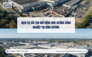 Cải tạo mở rộng nhà xưởng công nghiệp tại Bình Dương BDCONS