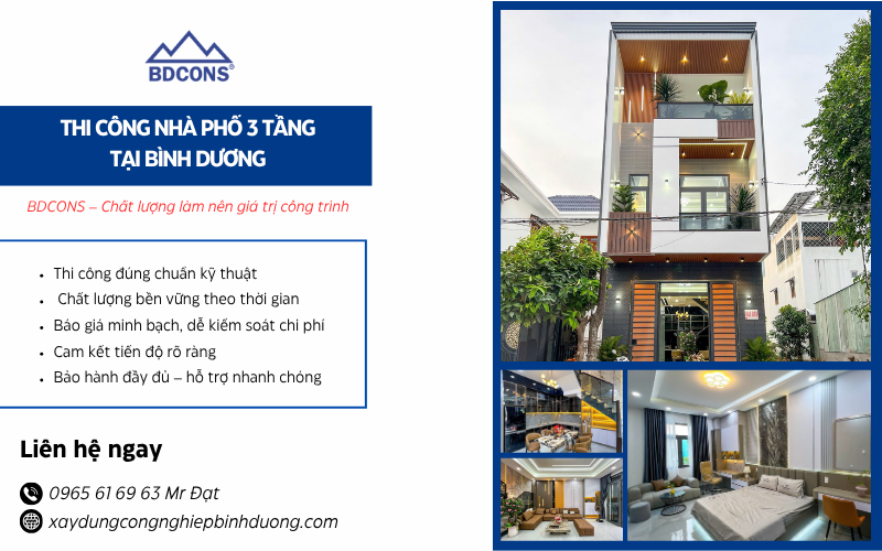 BDCONS đơn vị xây nhà trọn gói uy tín tại Thủ Dầu Một