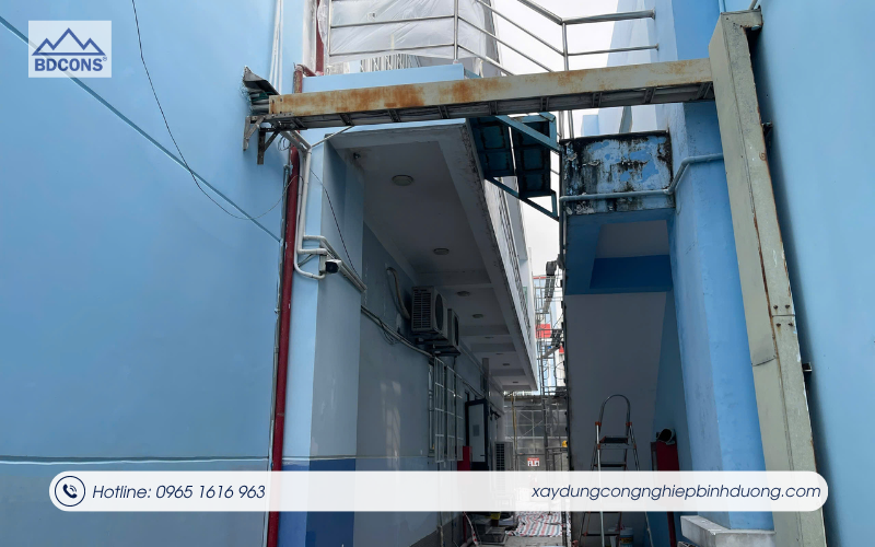 Tổng thể dự án cải tạo nhà ăn Công ty TNHH Chinli tại KCN Việt Hương
