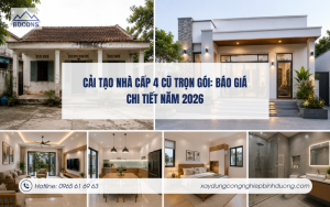 Cải tạo nhà cấp 4 cũ trọn gói chuyên nghiệp tại Bình Dương