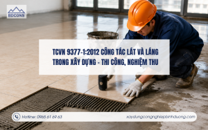 TCVN 9377-1:2012 Công tác lát và láng trong xây dựng - Thi công, nghiệm thu